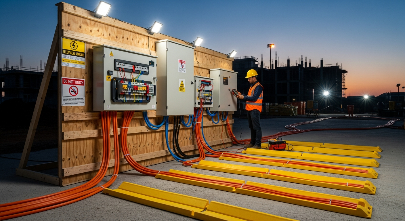 Comment sécuriser les installations électriques provisoires?