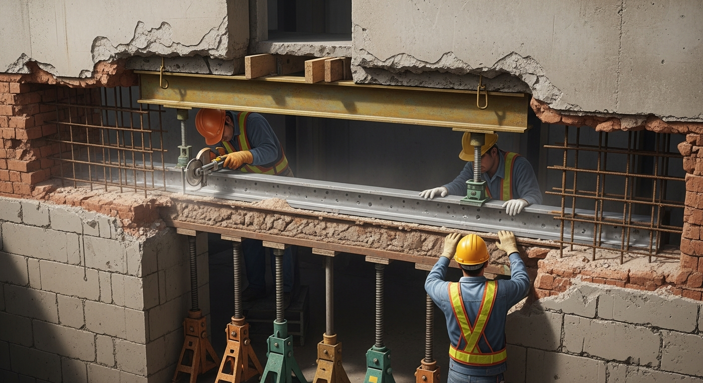 Quelles sont les techniques pour réaliser une ouverture dans un mur porteur?
