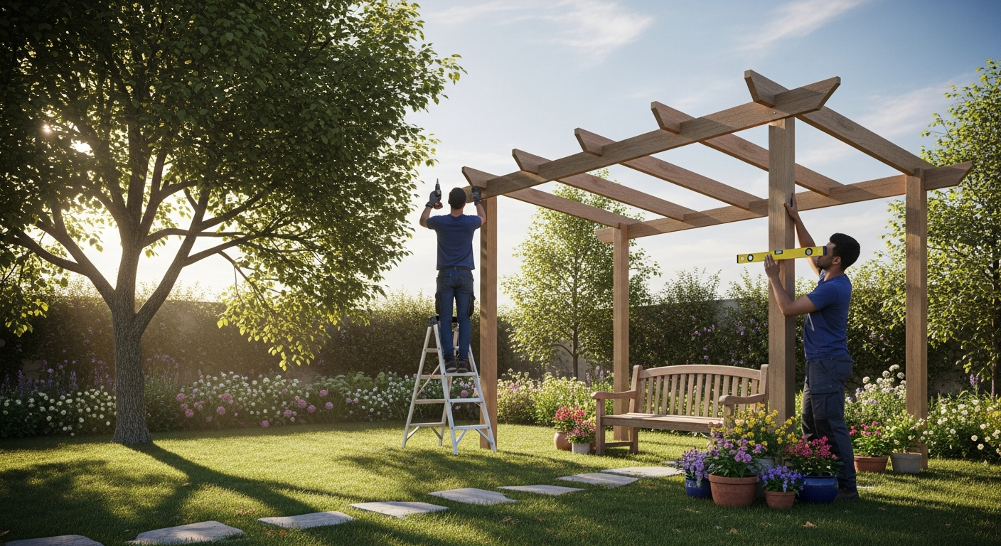 Comment installer une pergola pour un jardin ombragé?