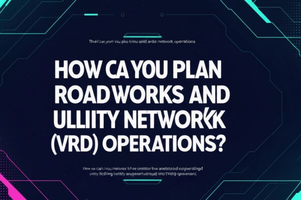 Comment planifier les opérations de voirie et réseaux divers (VRD)?