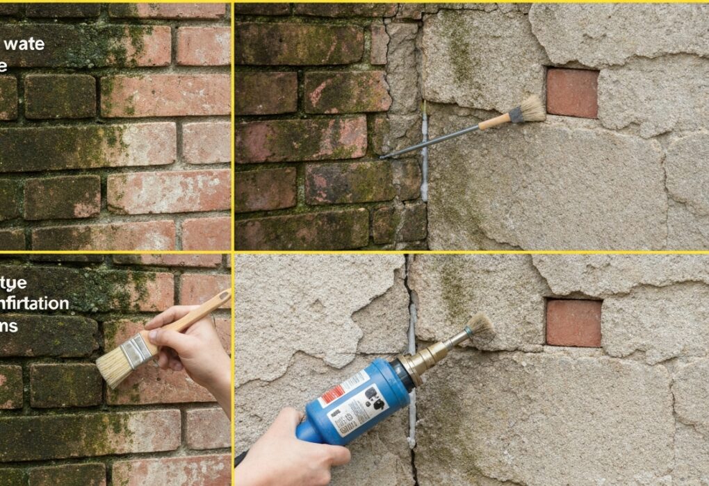 Comment traiter un problème d’infiltration d’eau dans un vieux mur?