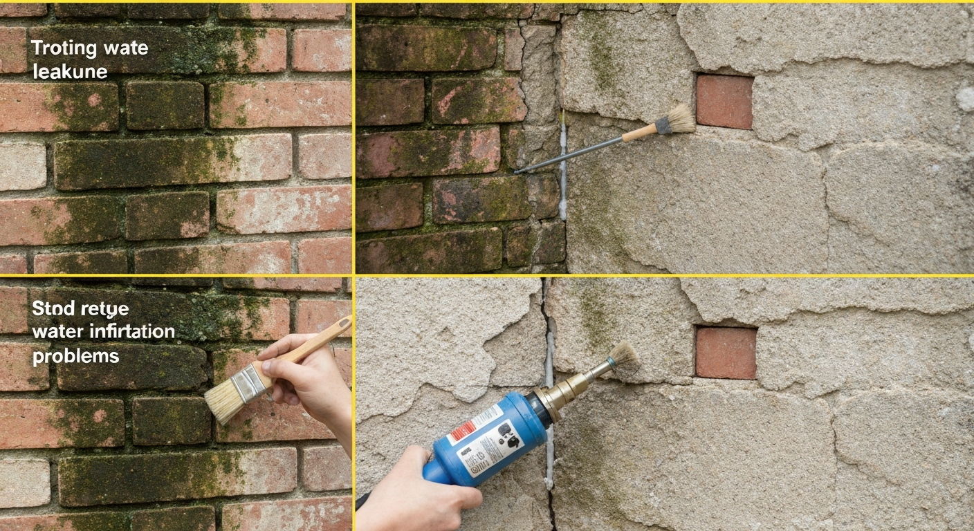 Comment traiter un problème d’infiltration d’eau dans un vieux mur?